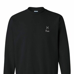 Pisces Glyph Crop Sweatshirt - Etsy