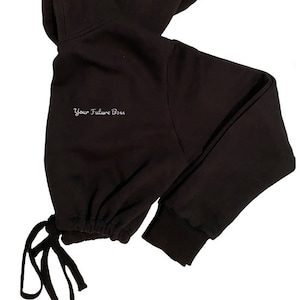 Your Future Boss Cropped Hoodie mit verstellbarer Taille