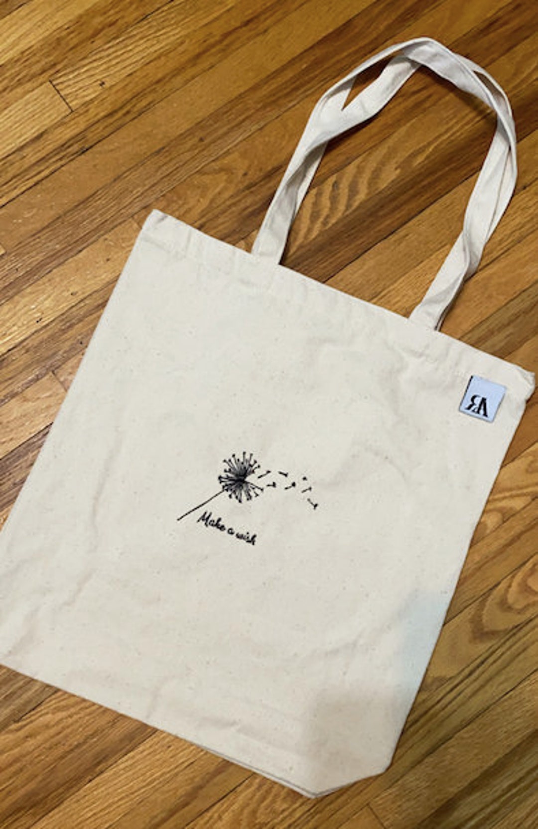 Embroidered Handbags Wish Shopping Bags Embroidered Make A Wish