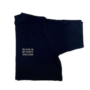 Black Is My Happy Colour Cropped T-shirt