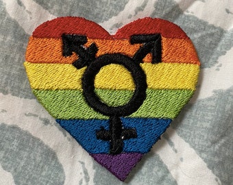 Embroidered Love-Is-Love LGBTQ+ Pride Iron-On Adhesive Patch