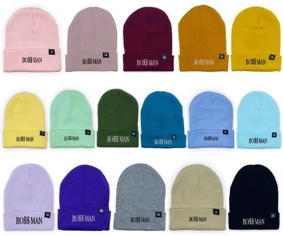 BOSS MAN Beanie Hat / Tuque Multiple 