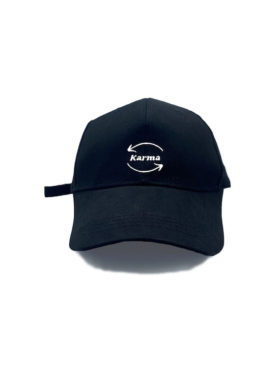 Karma Black Cap with Gold Embroidered Logo and Laurel Karma Hats for Women on Sale up to 90% Off: Poshmark main image 3
