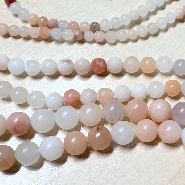 AVENTURINE * Perles de pierres précieuses * environ Ø 4 mm - Ø 6 mm - Ø 8 mm * perles en vrac * fabrication de bijoux * bricolage * 0,09/0,14/0,18 EUR/pièce