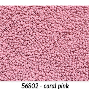Ø 2 mm • Rocailles 12/0 • Perle di vetro • 25 g • circa 800 pezzi • rosa corallo • (80,00 EUR/chilo) • Codice articolo: 56802