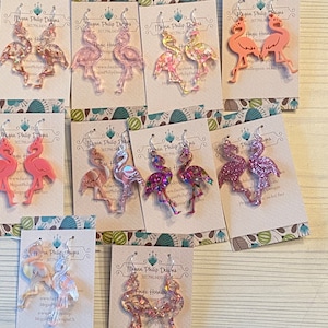 Flamingo Dangle Earring