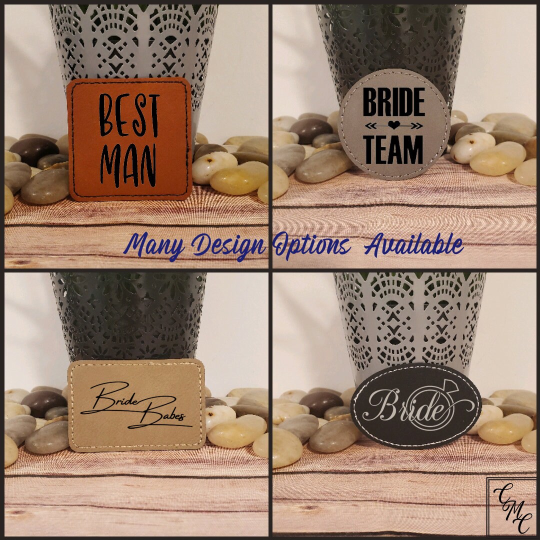 Custom/laser Engraved Faux Leather Adhesive Patch for Bags Etsy