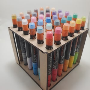 24 Pens Digital SVG & PDF File for Acrylic Marker Pen Holder/Stand