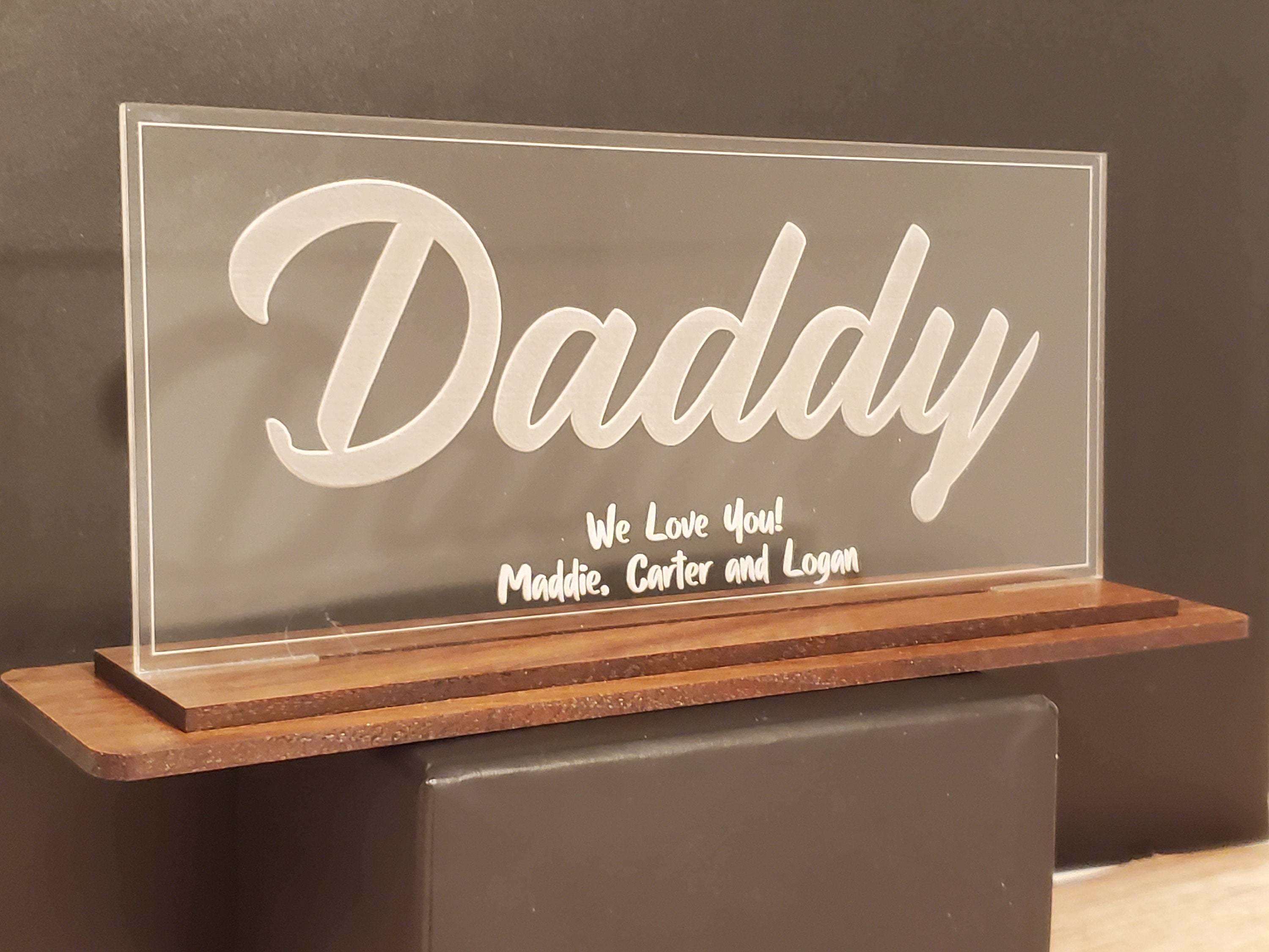 Custom/Personalized Laser Engraved Acrylic and Wood Sign Gift Etsy
