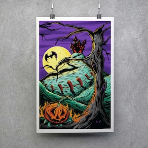 Halloween AFI inspirierter Kunstdruck 12&quot; x 18&quot;