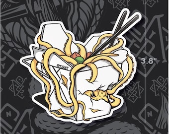 Chinese takeout Octopus Sticker Decal