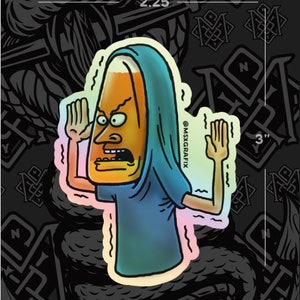 Candy Cornholio Halloween candy sticker decal