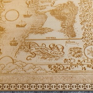 Laser Engraved ACOTAR World Map From the Court of Thorns and - Etsy ...