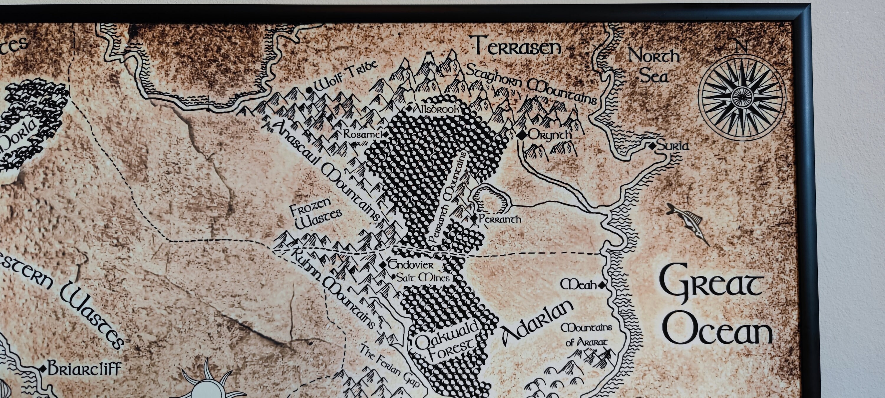 High Quality Erilea Map From the Thorne of Glass Series Etsy UK