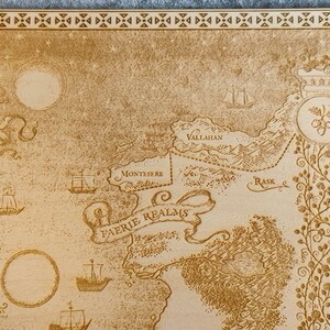 Laser Engraved ACOTAR World Map From the Court of Thorns and - Etsy ...