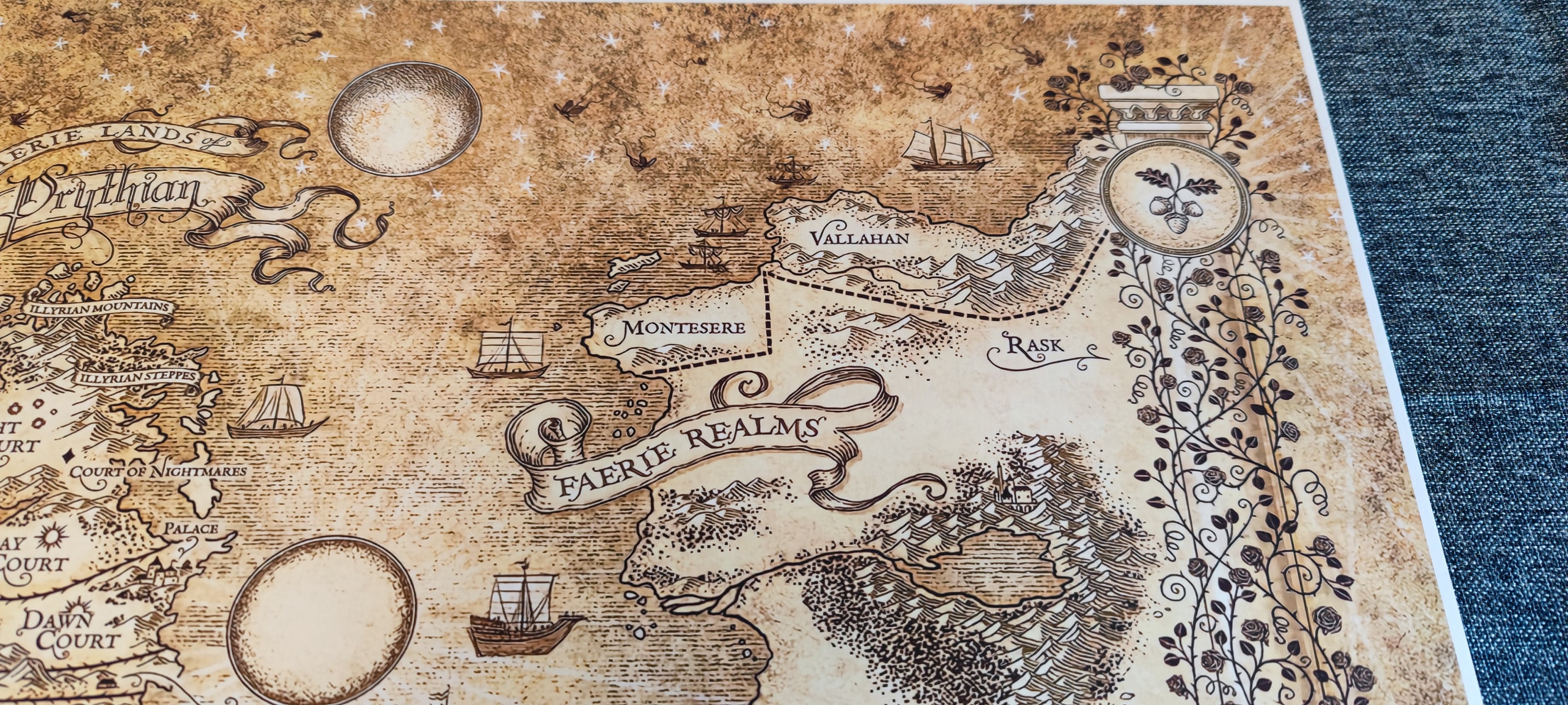 High Quality Map of the ACOTAR World From the Court of Thorns - Etsy