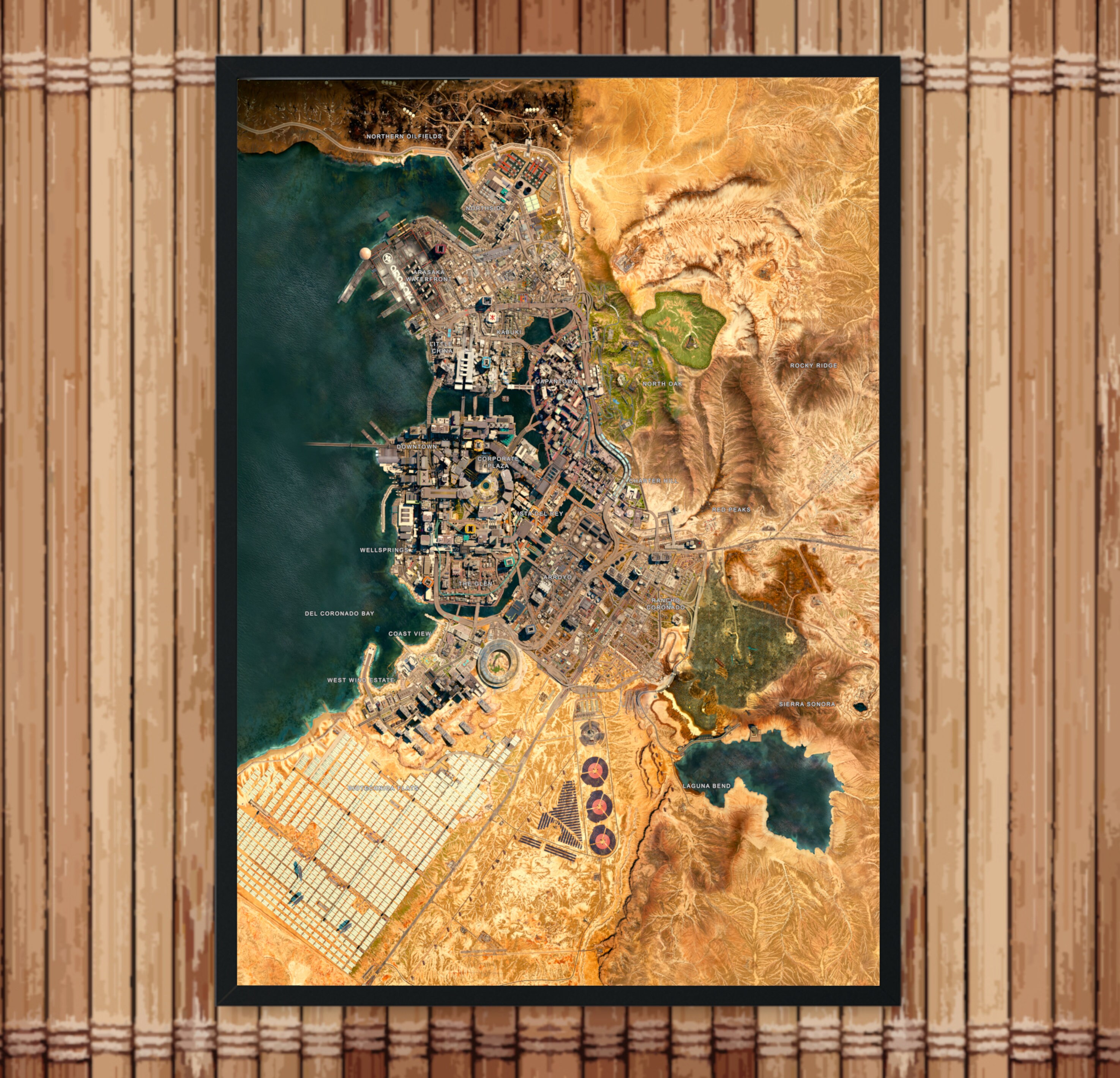 Assassin's Creed: Origins Map Wall And Art Print in 2023