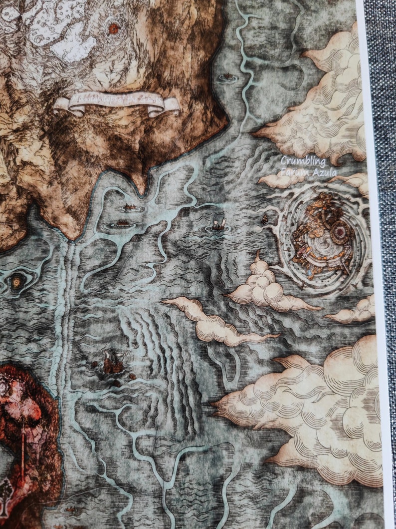 High Quality Map of Elden Ring Etsy