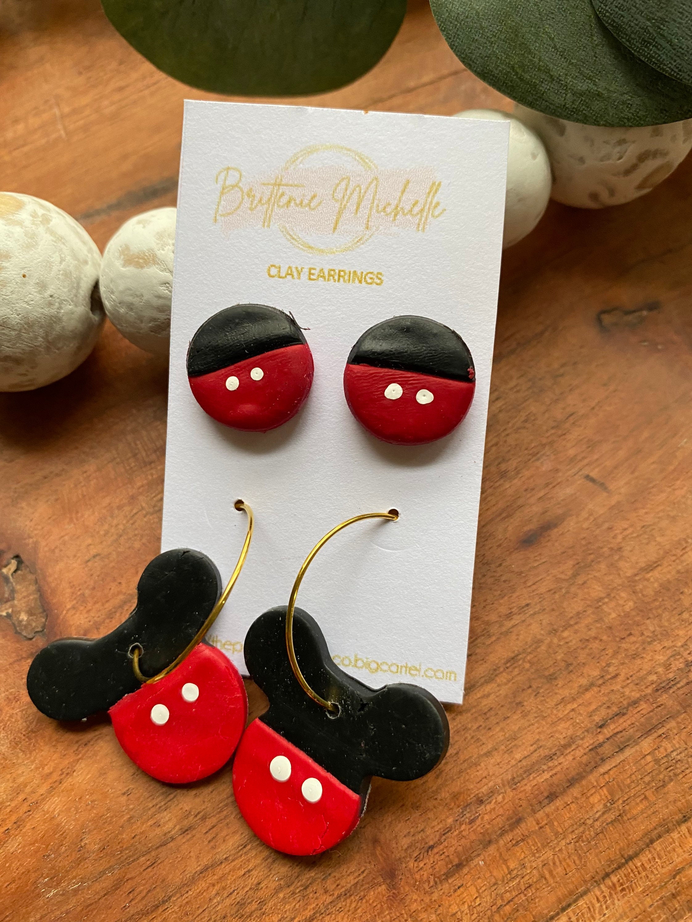 Mickey Mouse Clay Earrings