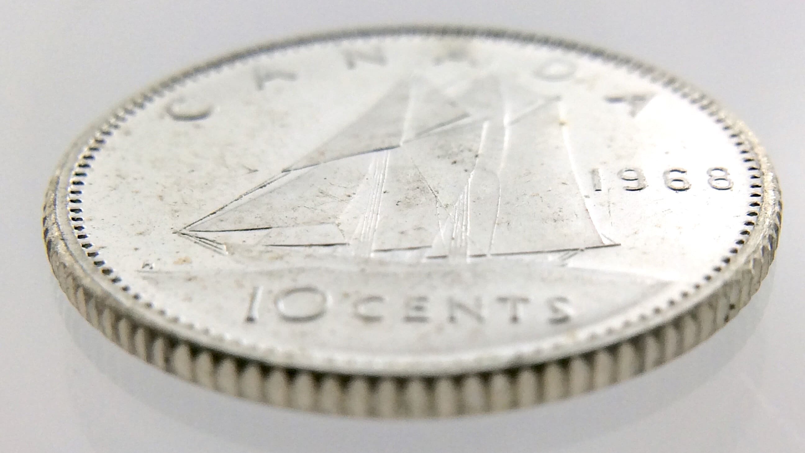 1968 Canada Ten 10 Cents 500 Silver Dime Uncirculated New Canadian Coin
