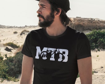 Mountainbike-T-shirt met retro-design. Cadeau voor vriend(in) fietser of collega Mountainbike-uitrusting MTB-shirt T-shirt mountainbike