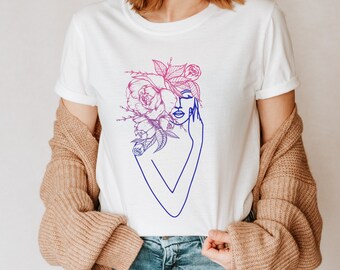 Discreet bi pride Bi wife energy shirt Bisexual gift Subtle bi pride shirt Subtle bisexual tee Bi pride merch Aesthetic clothes Plus Size