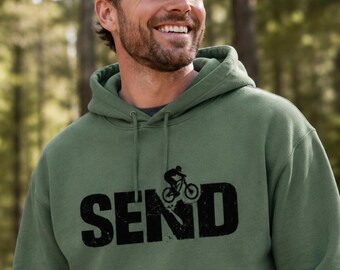 Mountainbike-hoodie MTB-cadeau Mountainbikeuitrusting Ideaal cadeau voor motorrijder, fietser, vriend, vader, zoon en broer.