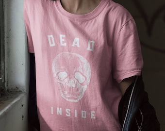 Mall Goth Clothing Trad Goth Clothing Dead Inside Shirt Pastel Goth. Emo Girl Clothing Plus Size Goth Emo Girl Grunge Gift. Teenager Clothes
