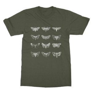 Luna Moth-T-shirt: Goblincore Dark Cottagecore-kleding afbeelding 4