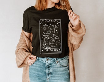 The Moon Tarot Card Shirt: Witchy Indie Alt Clothing