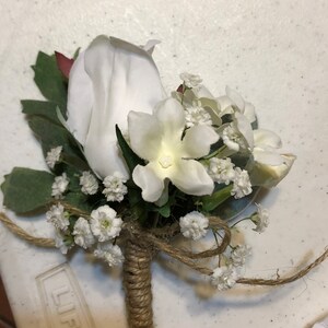 Boutonniere for Groom or Groomsmen Custom Made to Order image 2