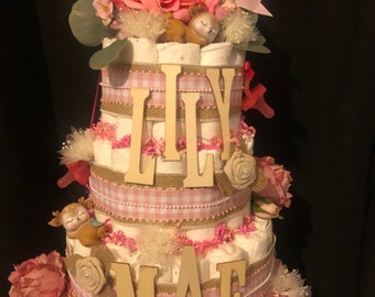 Custom Made Diaper Cake