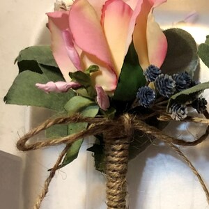 Boutonniere for Groom or Groomsmen Custom Made to Order image 3