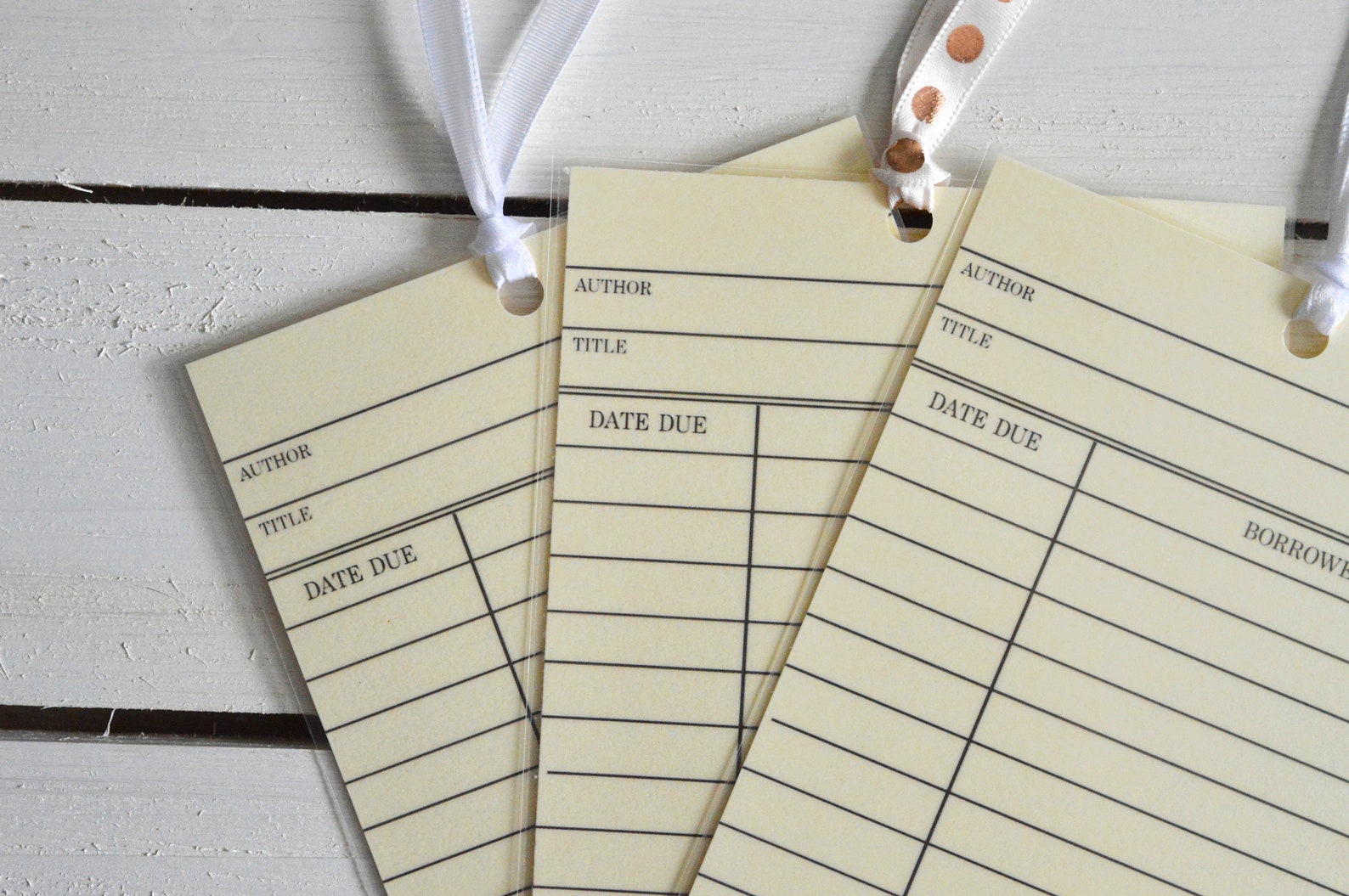 Customizable or Blank Library Card Bookmark Library Card Etsy