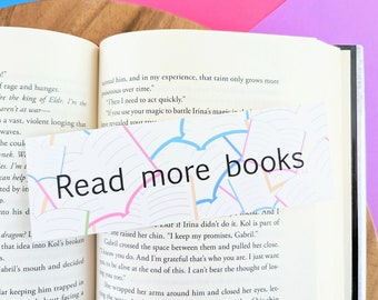 Read More Books Bookmark -Laminated Bookmarks -Book Lover Gift- Reading Bookmark- Librarian Appreciation- Bookish Merch- Reading Page Holder