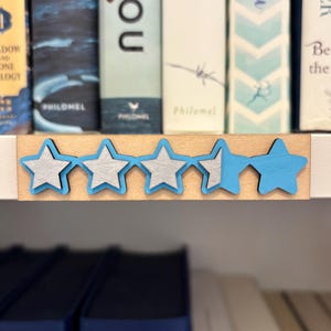 Bookshelf Labels - Shelf Decorations - Repositionable Book Cart Sign  - Bookworm Gifts - Bookish Merch - Wooden Organizers - Billy Bookcase