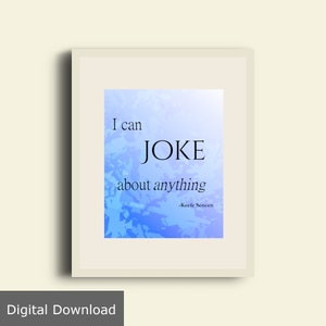 Keefe Sencen I can joke about anything Quote Digital Download- Keeper of the Lost Cities Inspired Poster - Kotlc Wall Art - Sophie Foster