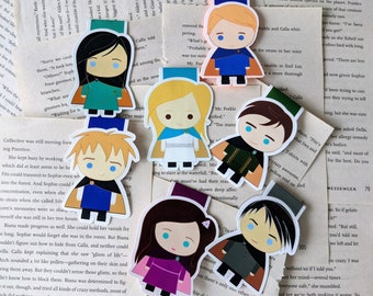 Keeper of the Lost Cities Inspired Magnetic Bookmarks - Kotlc Gift - Sophie - Keefe - Fitz - Biana - Dex - Tam - Shannon Messenger