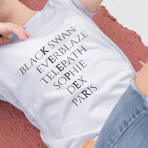 Camiseta inspirada en el Guardián de las Ciudades Perdidas - Camisa Kotlc - Shannon Messenger - Sophie Foster - Camisa Cisne Negro - Camisetas de libros - Adolescente