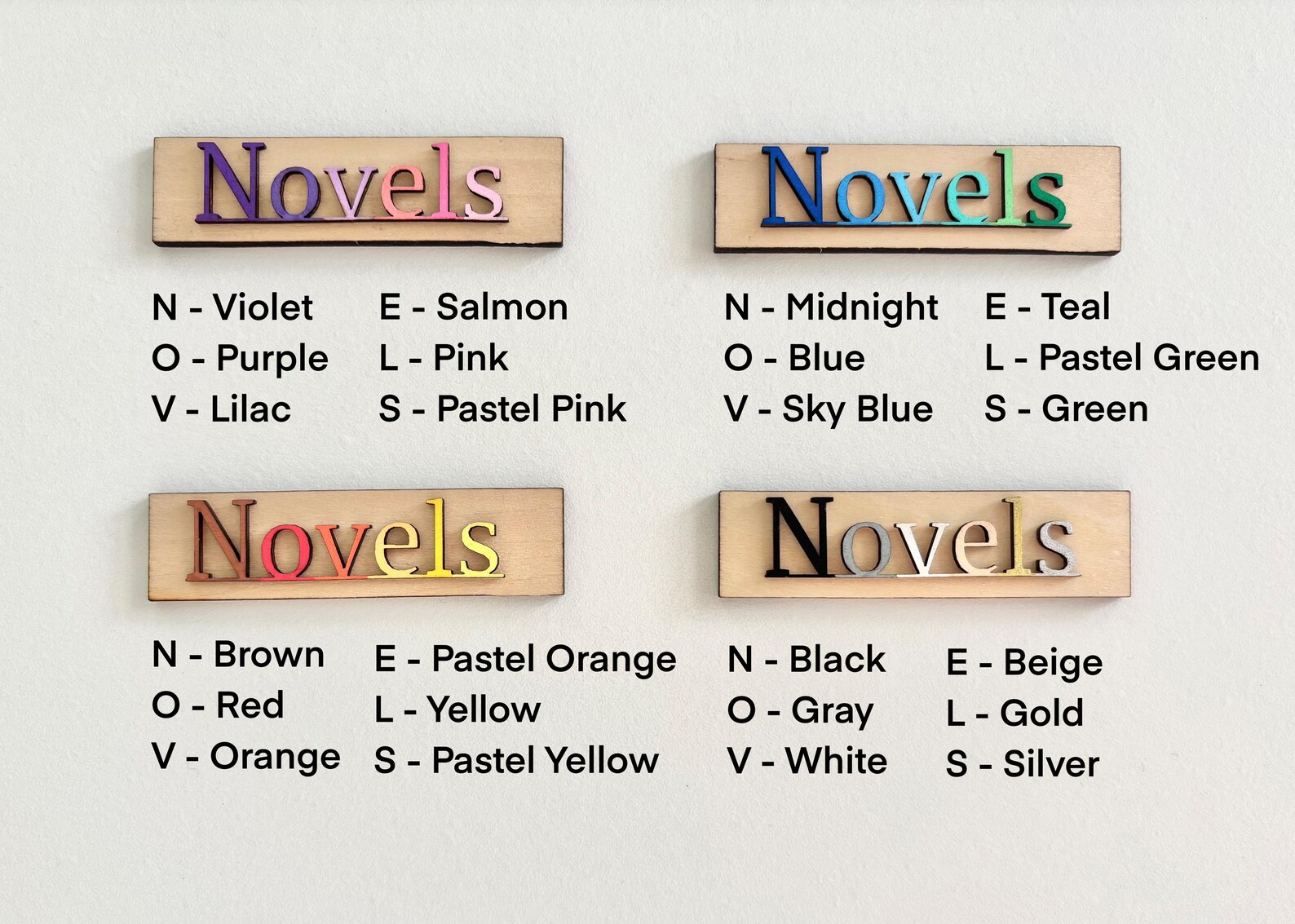 Bookshelf Labels - Shelf Decorations - Repositionable Book Cart Sign ...