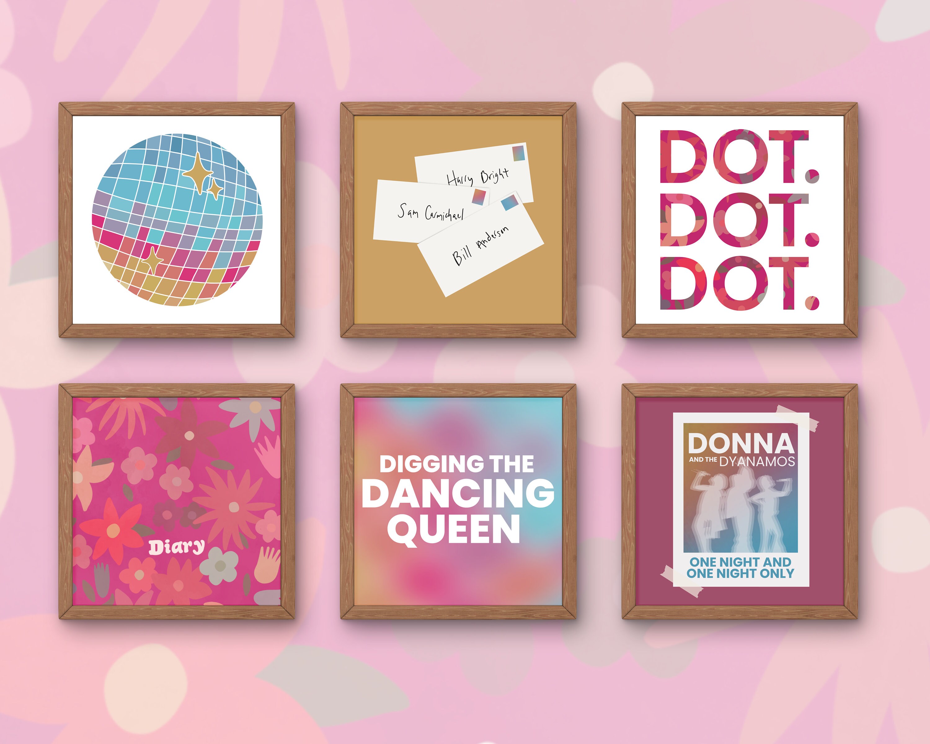Mamma Mia Pack of 6 Digital Download Art Print Set - Etsy