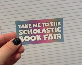 Llévame a la feria del libro Scholastic / Adhesivo resistente al agua