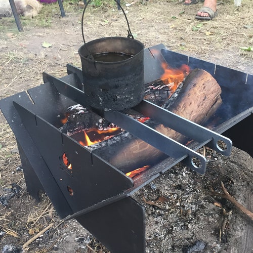 Fire Pit Folding DXF SVG Fold Flat Fire Pit Caravan and Etsy