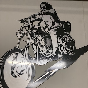 Harley Chopper DXF SVG Motorbike