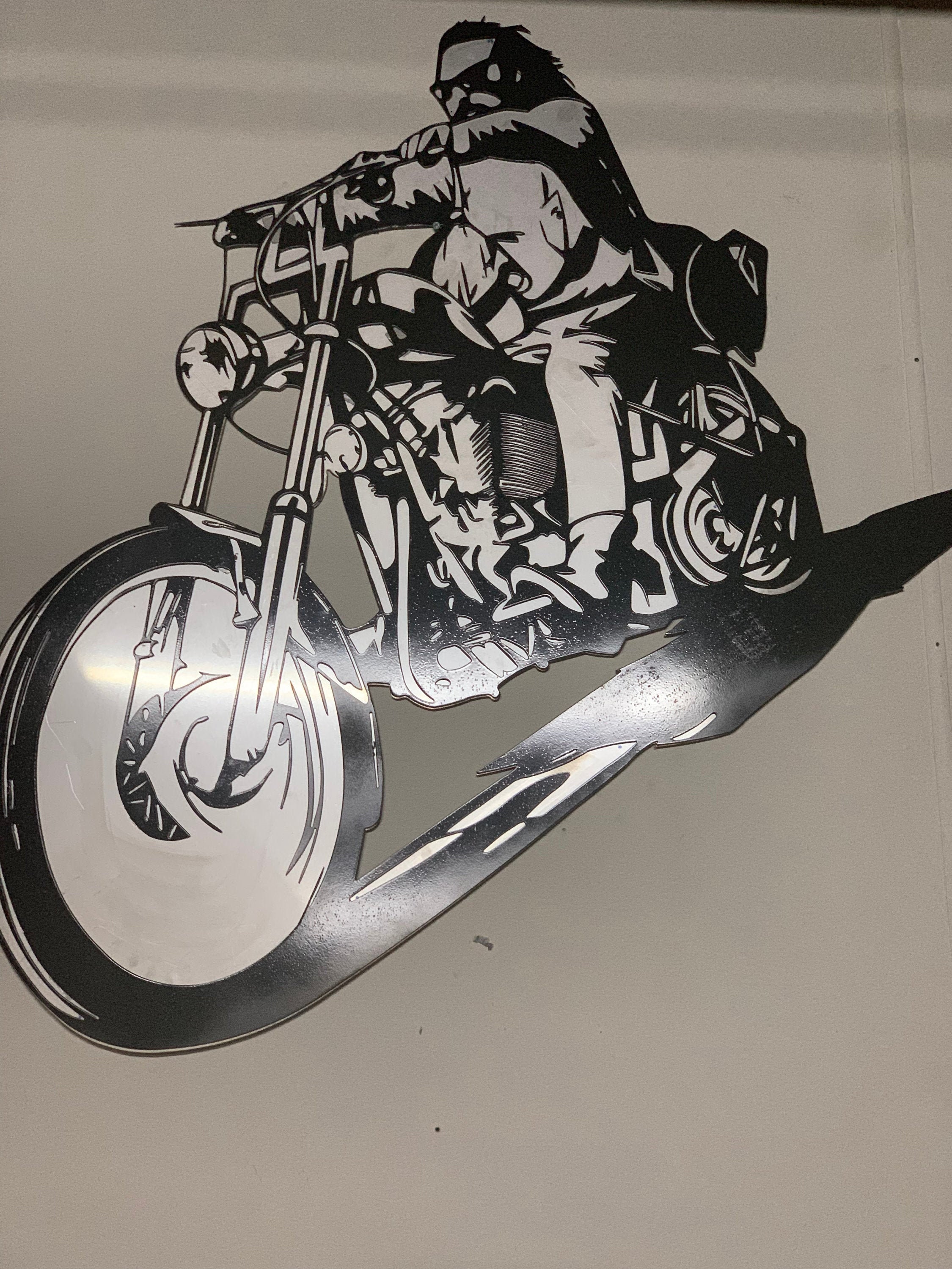 Harley Chopper DXF SVG Motorbike - Etsy