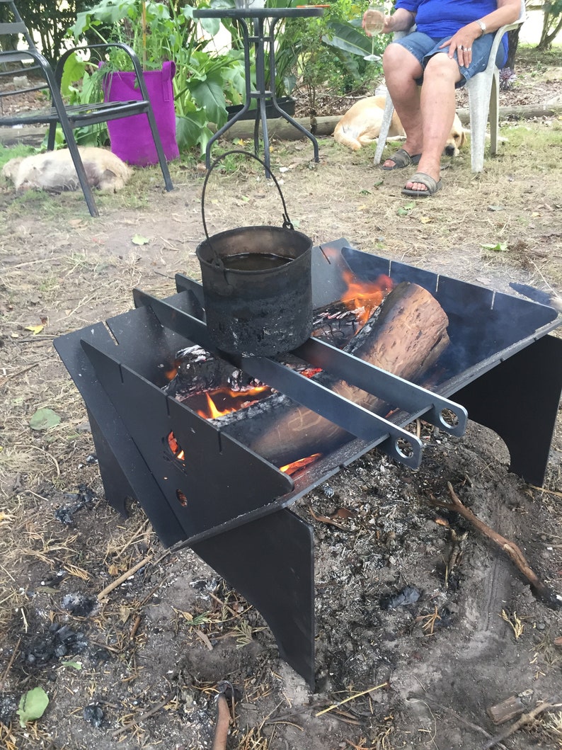 Fire Pit Folding DXF SVG Fold Flat Fire Pit Caravan and Etsy Australia