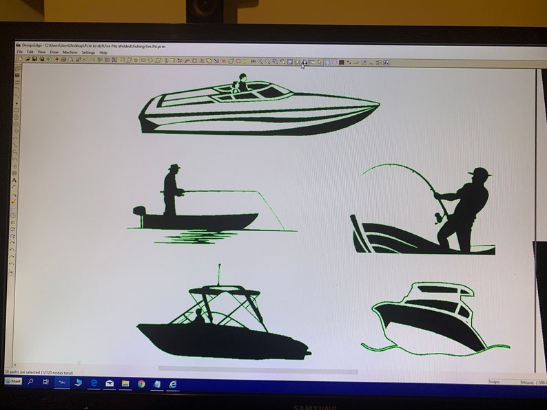 Fire pit fishing boating DXF SVG theme outdoor | Etsy