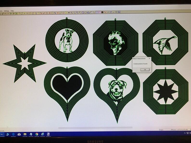 Wind Spinners DXF SVG Assorted Shapes Etsy