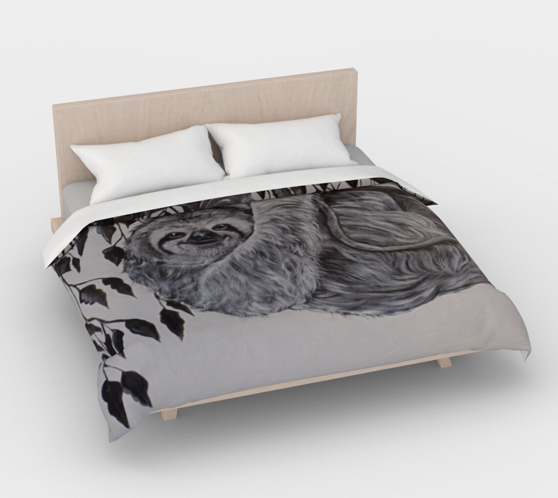 Sloth duvet cover Etsy