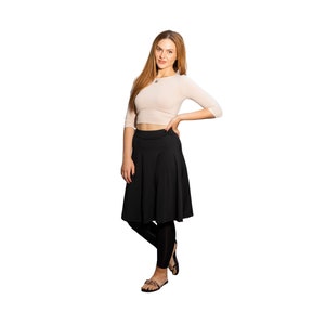 PLUS Size Knee Length Casual Skirt with leggings athletic golf workout sport modest skirt pockets. high waisted leggings. SUPER LIGHTWEIGHT.